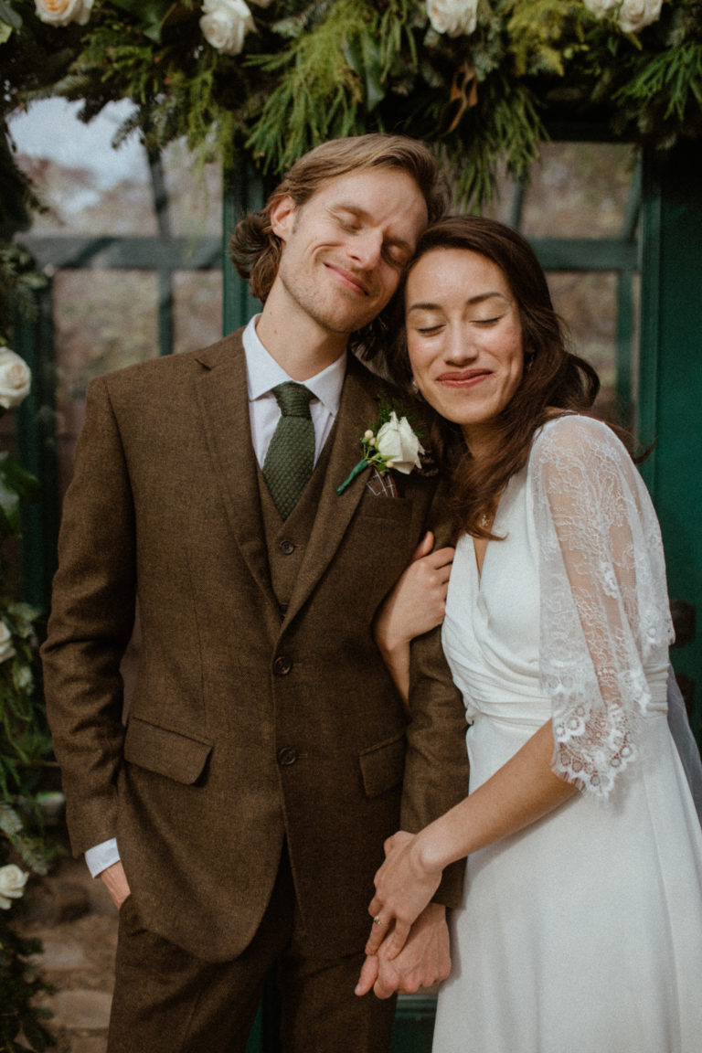 Intimate Backyard Greenhouse Wedding In Greensboro NC